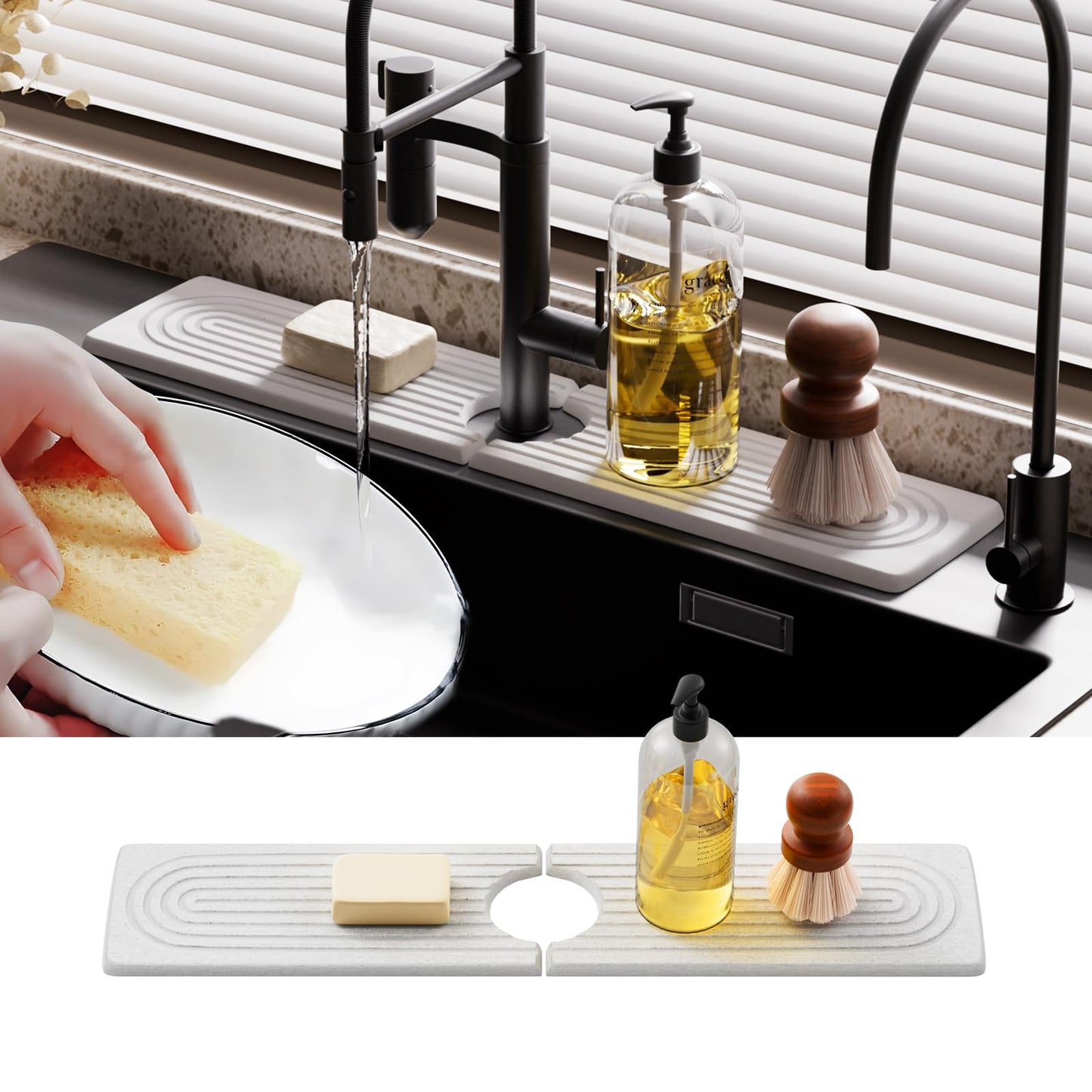 Quick Drying Sink Splash Guard 15.8" - Smart Home Gadget | Snappy Home